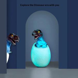 Lámpara Nocturna LED con Forma de Huevo de Dinosaurio Impresa en 3D, Control Remoto, 16 Colores, Recargable por USB, Lámpara de Dinosaurio para Niños - Product Image 6