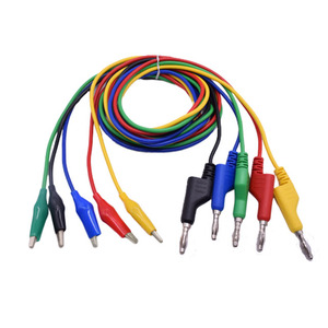 Câble de <span class=keywords><strong>test</strong></span> empilable 4 mm avec connecteurs banane et pinces crocodiles - Product Image 6