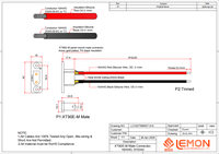 Connecteur mâle XT60E-M, câble Pigtail montable XT60 avec câble 16AWG 20CM pour batterie Lipo RC, drone de course FPV Quadcopter