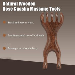 Outil Gua Sha en bois, masseur facial manuel multifonctionnel pour les yeux, le nez, les points d'acupuncture, les méridiens, grattoir musculaire, cadeau personnalisé en gros - Product Image 4