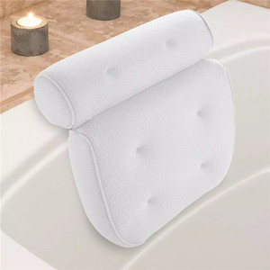 Oreiller de massage pour spa, appui-tête pour <span class=keywords><strong>baignoire</strong></span>, <span class=keywords><strong>coussin</strong></span> de bain avec ventouses, accessoires pour jacuzzi, coussins pour le dos et la tête - Product Image 2