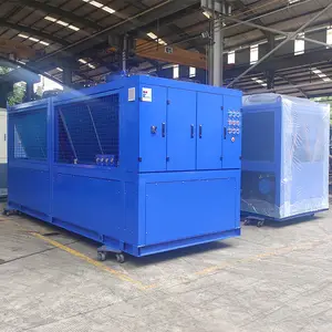 2024 Low temperature heating R22 Screw-type 380V air cooled water chiller with Double-rotor screw compressor ice rink chiller