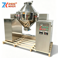 Mélangeur de poudre en acier inoxydable de qualité alimentaire, conception à tambour ouvert, nettoyage sanitaire rapide pour le mélange de poudres sèches