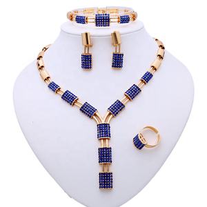 TY0074 ensemble de bijoux pour femmes en alliage au design classique à bas prix ensemble de bijoux en plaqué or 18 carats bel ensemble de bijoux - Product Image 3