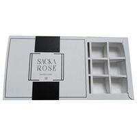 9 cavités recyclables forme personnalisée alimentaire sûr chocolat Bonbon Surprise vide boîte d'emballage cadeau papier couché insertion en plastique