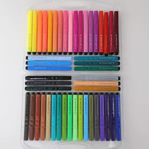 Kunstzubehör Zeichnungs-Hersteller-Stifte 12/18/24/36/48 Farben eingebetteter waschbarer Aquarell-Stift-Set für Kinder