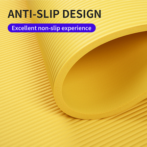Esterilla de Yoga NBR personalizada ecológica de 10mm de grosor con superficie impermeable antideslizante rebote suave de 183cm de longitud para entrenamiento en casa - Product Image 5