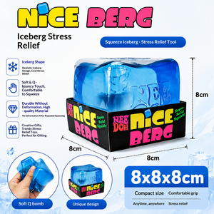 Grenzüberschreitender Bestseller Sensorisches Spielzeug Stressabbau Quetschspaß Quadratische Eiswürfelform Direktverkauf ab Werk für Weihnachten - Product Image 2