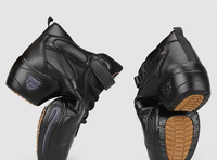 Chaussures de Jazz en cuir de vache blanc haut haut coussin d'air baskets de danse Performance chaussures de danse Hip Hop chaussures de Sport