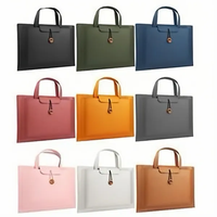 Porte-documents en cuir PU imperméable promotionnel en gros housse pour ordinateur portable pochette antichoc doublure travail sac de rangement professionnel sac à dos