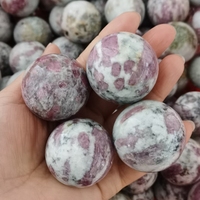 Pierres naturelles rondes en cristal, 4 cm, Globe, pierre de guérison, mini boules de cristal pour cadeau