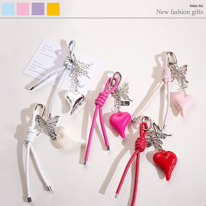 Porte-clés en corde tressée rechargeable de la série MIU d'été, pendentif, vent, eau alcaline, amour, décoration de téléphone portable et de sac - Product Image 2