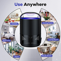 Lampe anti-moustiques 50m² 365nm, 7 longueurs d'onde UV intelligentes, alimentation USB, piège à planches collantes, anti-insectes électrique sans produits chimiques