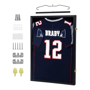 Marco de Exhibición para Camisetas de la Copa <span class=keywords><strong>Mundial</strong></span> de Deportes, Soporte para Recuerdos de Baloncesto, Fútbol, Colección de Camisetas Deportivas, Exhibidor de Pared - Product Image 2