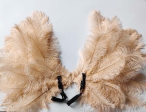 ปีกนางฟ้าขนนกกระจอกเทศย้อมสีสีชมพูขนาดใหญ่สำหรับเทศกาลปาร์ตี้คอสเพลย์งานเต้นรำฮาโลวีน - Product Image 4