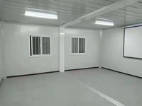 Maison conteneur préfabriquée à assemblage rapide de 20 pieds, bureau modulaire, dortoir pour travailleurs de chantier