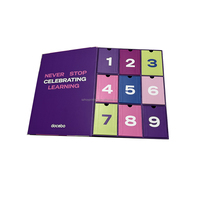 Calendrier de l'Avent en papier réutilisable de luxe avec impression personnalisée pour les fêtes