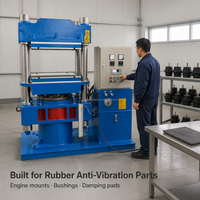 Machine de pressage de vulcanisation pour caoutchouc silicone, équipement d'usine pour le moulage par compression de joints toriques et de garnitures de dégazage pour capots de presse