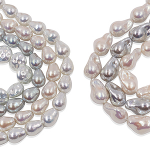 Perlas Barrocas de Concha de Color Blanco y Rosa de Alta Calidad al por Mayor de 10-16 mm para la Fabricación de Joyas con Perlas - Product Image 3