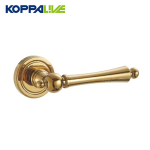 Koppalive phong cách Pháp phòng ngủ nội bộ đoạn riêng tư giả rắn brass cửa đòn bẩy xử lý khóa thiết lập trên hoa hồng với đá - Product Image 3