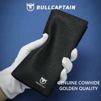 BULLCAPTAIN Groothandel Echt Lederen Portemonnee Heren Lange Luxe RFID-Blokkerende Lederen Clutch Telefoon Portemonnee Op Maat Heren Portemonnees
