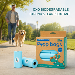 Bolsas para Desechos de Mascotas Oxo PE ASTM D6954 de Marca Privada de Fábrica, Bolsas Resistentes a Fugas para Venta al por Mayor, Embalaje con Logotipo y Color Personalizados - Product Image 6