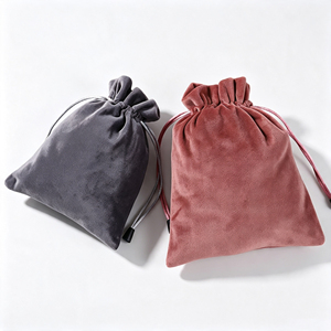 Pochette à bijoux en velours avec cordon de serrage, sac cadeau anti-rayures, taille et couleur personnalisées, logo, fournisseur en gros pour bagues, colliers, boucles d'oreilles - Product Image 5