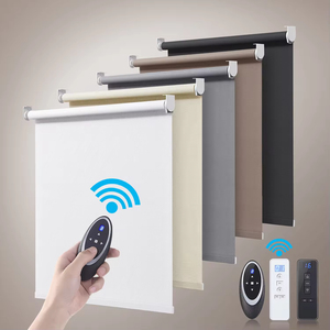 Trung Quốc Nhà cung cấp điều khiển từ xa thông minh chịu nhiệt UV khối cửa sổ thông minh con lăn Rèm mù cho văn phòng - Product Image 5