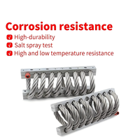 Isolateurs de vibrations blindés pour le transport terrestre, série ALJ-812, en acier inoxydable, pour l'industrie aérospatiale, efficaces pour les câbles métalliques.