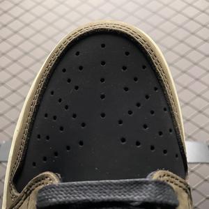 Zapatos de Diseñador 1S Traviscott, Zapatos de Baloncesto Negros Phantom Olive Reverse Mocha, Deportivos para Hombre, con Amortiguación, Cordones, Antideslizantes - Product Image 2