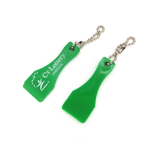 Nhà Máy Bán Hàng Tùy Chỉnh Xổ Số Quà Tặng Nhựa ABS Scratch Với <span class=keywords><strong>Keychain</strong></span> - Product Image 4