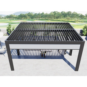 Gazebo intelligent électrique automatique en aluminium 6063 avec capteur de pluie et toit rétractable intelligent - Product Image 4