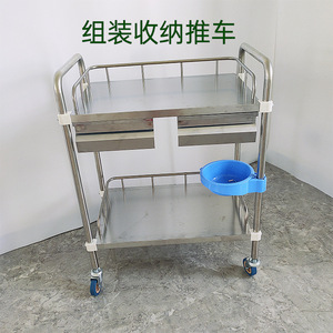 Carrito Multifuncional Médico Lekang 600x440x880mm de Doble Capa con Cajones de Almacenamiento para Herramientas - Product Image 4
