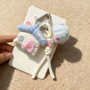 韓国の流行の生地を使った小さなポニーの馬のぬいぐるみペンダント、女の子のバックパックやスクールバッグの飾り、かわいい生地の馬のキーホルダー（卸売） - Product Image 4