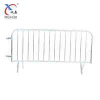 Barrière mobile amovible pour le contrôle des foules, clôture temporaire, garde-corps piétonnier, délimiteur de circulation en acier pour la sécurité des événements
