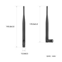 Antennes externes de téléphone portable de routeur de Wifi d'antenne de 2.4g 5g 6E, zone de Wifi de fond de la coutume 4.6DBi 2400-5900MHz de produit