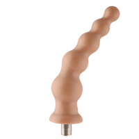 Auxfun 8.27 "TPE Gode Anal Perle Attachement avec 3XLR 3 broches Connecteur pour le sexe Poussée Machine Produits Intimes En Gros