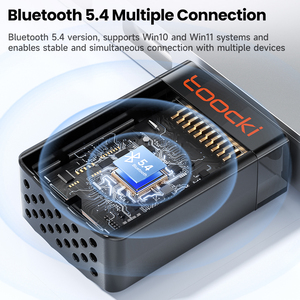 Toocki Bộ chuyển đổi Wi-Fi USB không dây 900Mbps cực nhanh 5.4 đầu thu MU-MIMO băng tần kép cho máy tính để bàn - Product Image 4