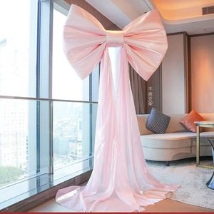 O-BK002 nouvel an décoration de noël soie <span class=keywords><strong>rouge</strong></span> nœud papillon fait à la main tissu tissu géant nœud papillon pour <span class=keywords><strong>magasin</strong></span> <span class=keywords><strong>magasin</strong></span> vitrine affichage - Product Image 5