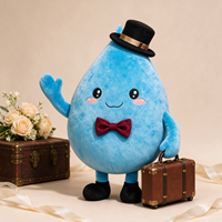 Peluche personnalisée en forme de goutte d'eau, adorable poupée en peluche douce en forme de goutte d'eau pour cadeau