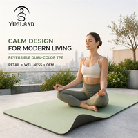 Yugaland - Tapete de Yoga TPE de Doble Color Antideslizante para Pilates y Ejercicio en Casa, Venta al por Mayor de Fábrica