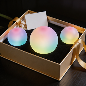 <span class=keywords><strong>Luces</strong></span> LED Esféricas Mini para Exteriores de Navidad al por Mayor, 18 <span class=keywords><strong>Colores</strong></span> Dinámicos, 6 <span class=keywords><strong>Colores</strong></span> Estáticos, 8cm, IP65, Pedidos al por Mayor, Logotipo Personalizado OEM - Product Image 5