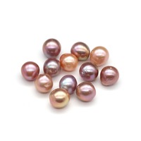 Perles d'eau douce naturelles de qualité AAA, 9-12 mm, de couleur violette, baroques, Edison, en vrac, avec évaluation d'un tiers