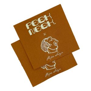 Étiquettes de vêtements en tissu, étiquettes de marque, étiquettes métalliques personnalisées pour sacs, étiquettes tissées – Vente directe usine Chine - Product Image 1
