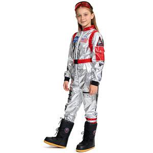 Disfraz de Astronauta Yi Xiaoyi, Traje Espacial Plateado para Niños, Transpirable, para Fiestas de Halloween y Actuaciones - Product Image 2