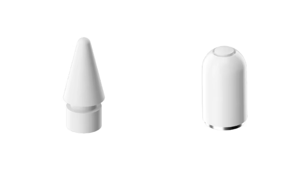 Punta de lápiz óptico blanca, tapa para lápiz óptico.