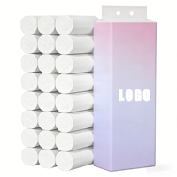 Papier toilette de haute qualité, vente en gros d'usine, papier de salle de bain imprimé sur mesure, 100% pâte de bois, marque bon marché