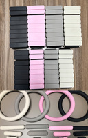 Kit d'accessoires de Pilates en silicone personnalisé : Bracelets de cheville et de poignet, Anneau de résistance, Tapis de yoga, Ensemble d'haltères