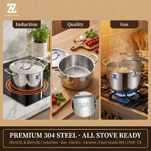 Innovativa Pentola per Zuppa in Acciaio Inox 304, Base Rinforzata Durevole, Design Facile da Pulire, Multifunzionale per Cucina Familiare - Product Image 3