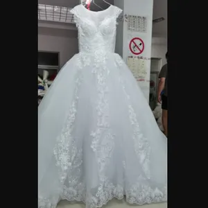 2021 abito da sposa Sexy di lusso con scollo a v e scollo a barchetta personalizza illusione Vestido De Noiva abito da sposa principessa